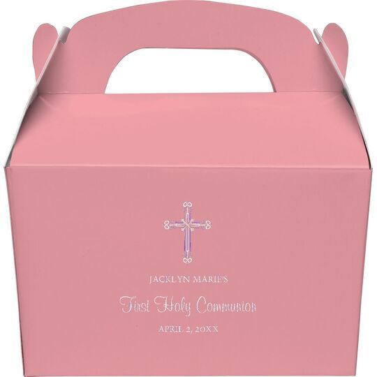 Religious Cross Gable Favor Boxes